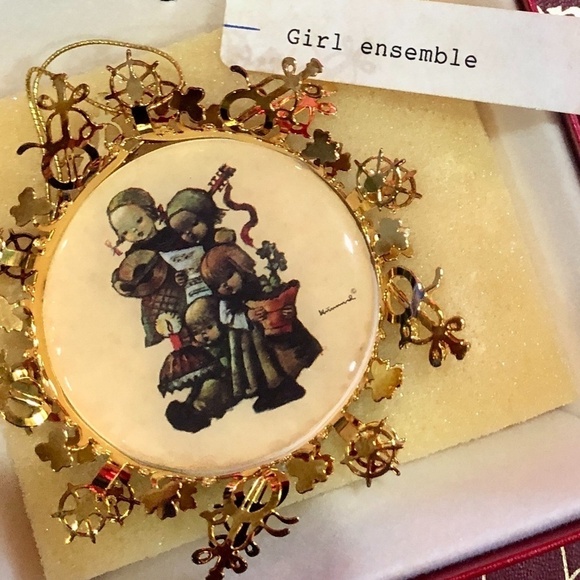VINTAGE 12 Danbury Mint Rare Hummel 24K Gold Christmas Tree Ornaments Collection - Picture 13 of 16
